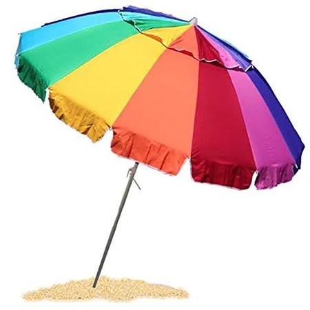 EasyGo 8 Foot Heavy Duty HIGH Wind Beach Umbrella