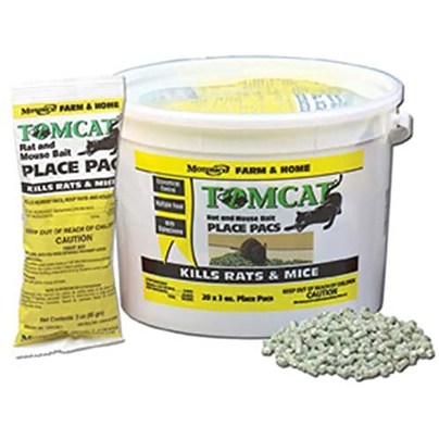 The Best Mouse Poison Option: Motomco Tomcat Rat and Mouse Bait Place Pacs
