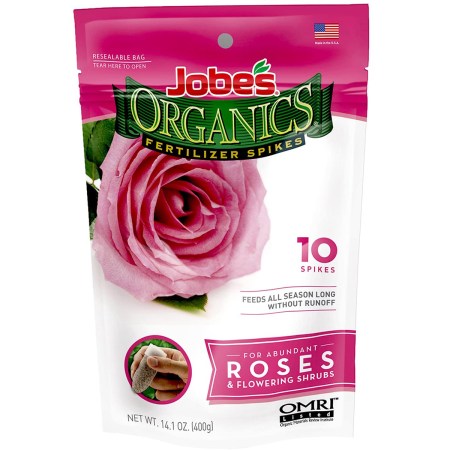 Jobe’s Organics Rose and Flower Fertilizer Spikes