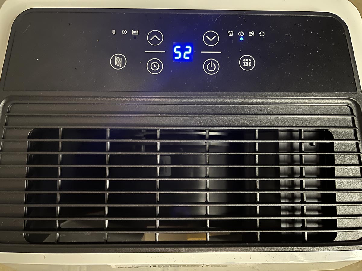 Best Dehumidifiers_Honeywell display