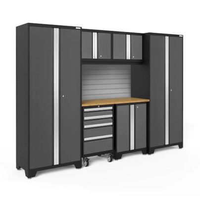 Best Garage Cabinets: NewAge Products Bold Series Gray 7 Piece Set