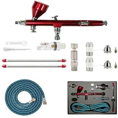 HUBEST New Professional Dual Action Airbrush Kit 