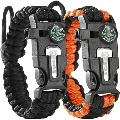 The Best Camping Gadgets Option: Atomic Bear Paracord Bracelet (2 Pack)
