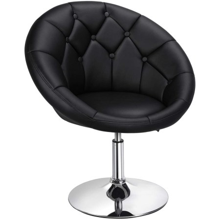Yaheetech Round Tufted Back Chair Contemporary
