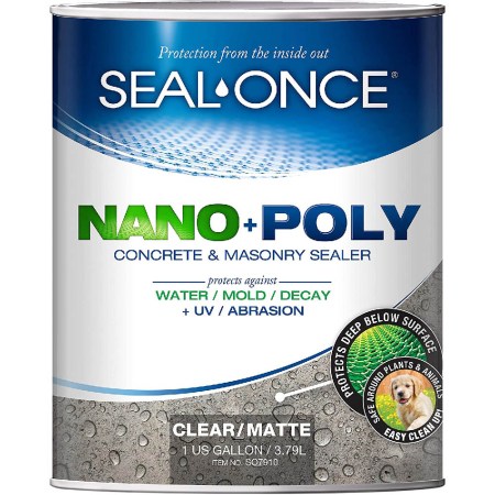 Seal-Once Nano + Poly Concrete and Masonry Sealer