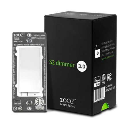 ZOOZ Z-Wave Plus S2 Wall Dimmer Switch