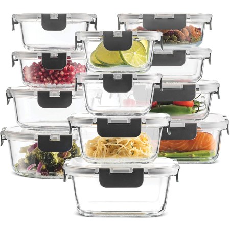 Fine Dine 24-Piece Glass Food Storage Containers Set