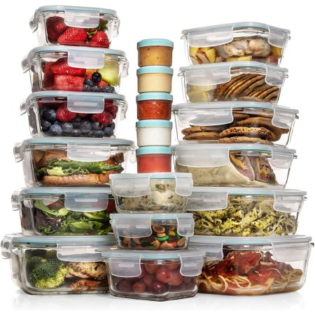 Razab 35 pc Set Glass Food Storage Containers