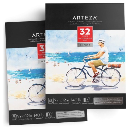 ARTEZA 9x12u0022 Expert Watercolor Pad