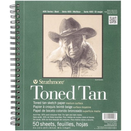 Strathmore Tan Drawing 400 Series Toned Sketch Pad