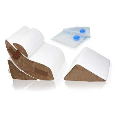 The Best Wedge Pillow Option: Lunix 4pcs Orthopedic Bed Wedge Pillow Set