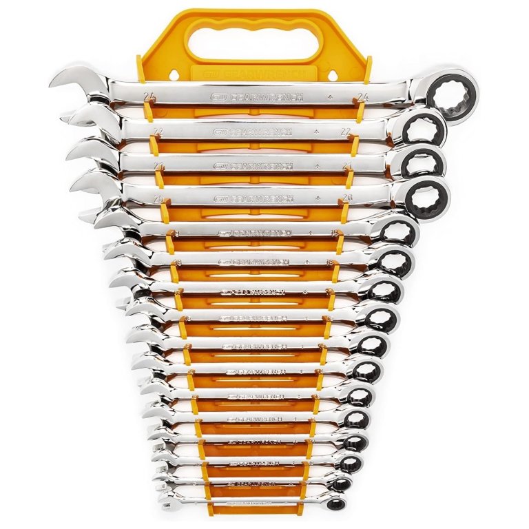  Gearwrench 16-Piece Ratcheting Combination Wrench Set