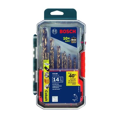 The Best Drill Bits Option Bosch CO14B 14-Piece M42 Cobalt Steel Drill Bit Set