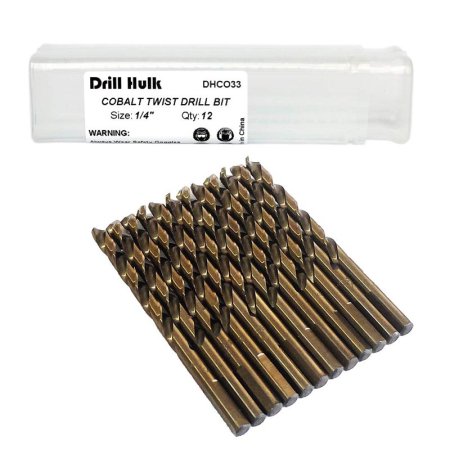  The Best Drill Bits for Metal Option: Drill Hulk ¼-Inch Cobalt Steel Jobber Set