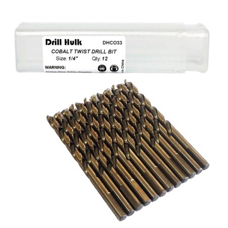Drill Hulk ¼-Inch Cobalt Steel Jobber Set