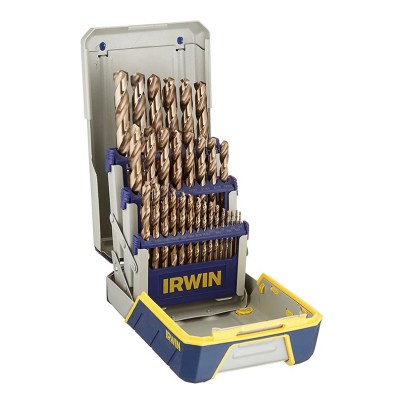 The Best Drill Bits for Metal Option: Irwin 3018002 29-Piece Cobalt Alloy Steel Drill Bits