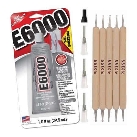 The Best Fabric Glue Option: Bundled Brands E6000 Adhesive With Precision Tips