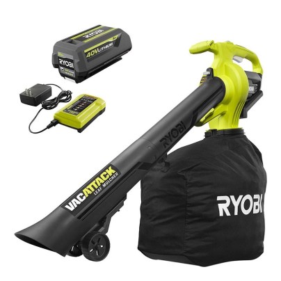 The Best Leaf Mulcher Option: Ryobi 40V Vac Attack Leaf Vacuum/Mulcher Kit