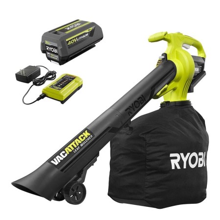 Ryobi 40V Vac Attack Leaf Vacuum/Mulcher Kit