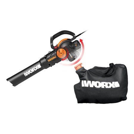  The Best Leaf Mulcher Option: WORX WG512 12 amp TriVac