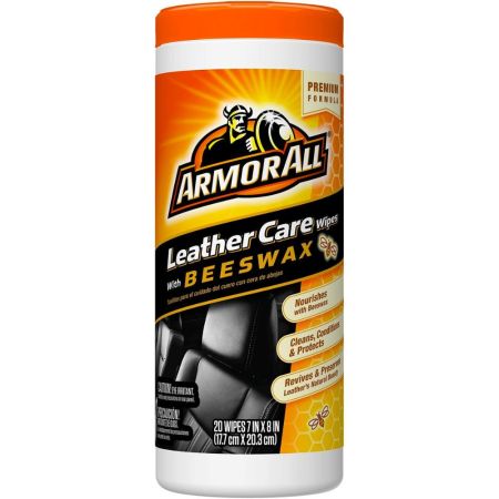 Armor All Leather Care Wipes With Beeswax 