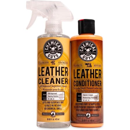  The Best Leather Cleaner Option: Chemical Guys Leather Cleaner & Conditioner Kit