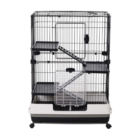 PawHut 32” 4-Level Indoor Small Animal Cage