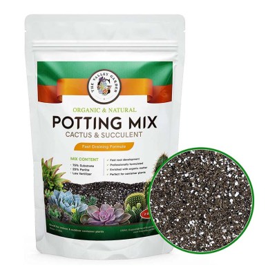 The Best Soil for Succulents Option: The Valley Garden Organic Succulent Soil Potting Mix