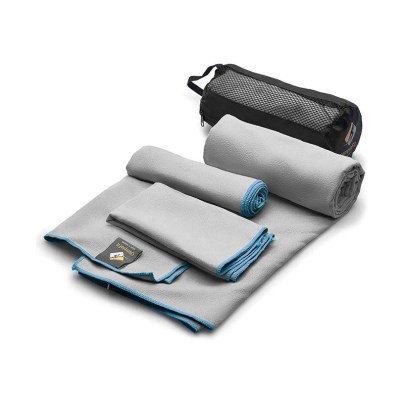 The Best Travel Towel Option: OlimpiaFit 3 Size Set Microfiber Towels