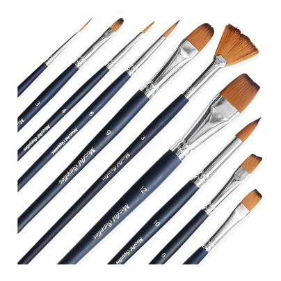 The Best Watercolor Brushes Option: MozArt Supplies Essential Watercolor Paint Brush Set