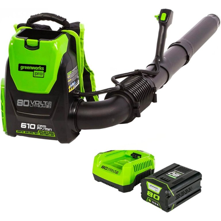  The Best Backpack Leaf Blower Option: Greenworks 80V 610 CFM Cordless Backpack Blower