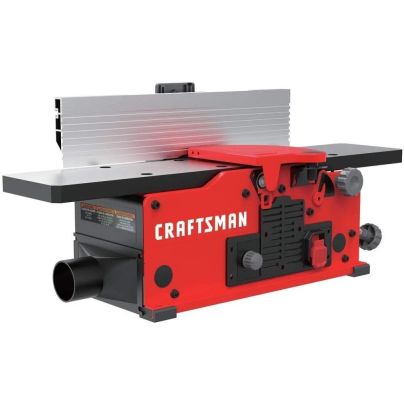 The Craftsman CMEW020 10-Amp Benchtop Jointer on white bacground.