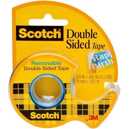 Scotch Removable Double-Sided Tape Dispensered Roll