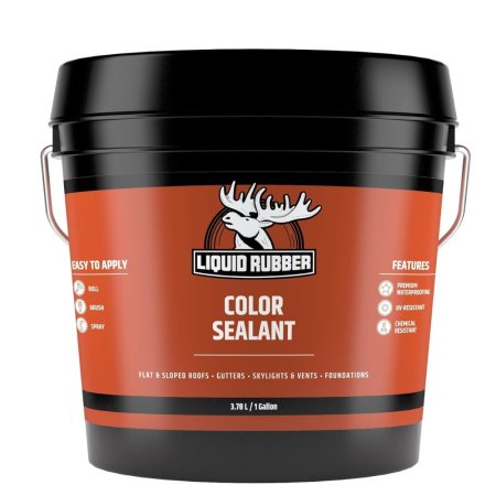  Liquid Rubber Color Waterproof Sealant in a black bucket on a white background