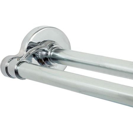 Zenna Home Adjustable Double Shower Rod