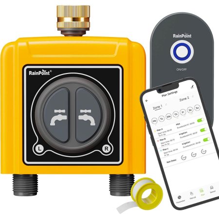  The Best Smart Sprinkler Controller Option: RainPoint Smart WiFi 2-Zone Sprinkler Timer