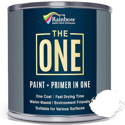 Best Fence Paint Options: The ONE Paint - White - 1 Liter