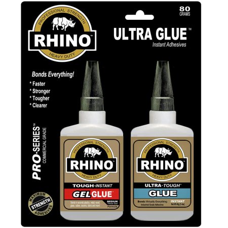  Best Glue for Glass Options: Rhino Glue Ultra Kit, Heavy Duty 80 Gram Clear