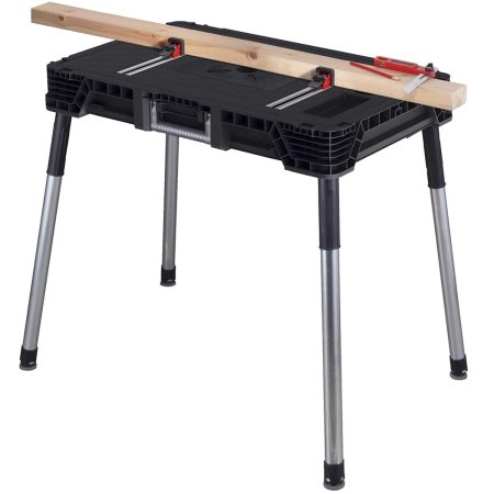  The Keter Jobmade Portable Work Bench and Miter Saw Table on a white background.