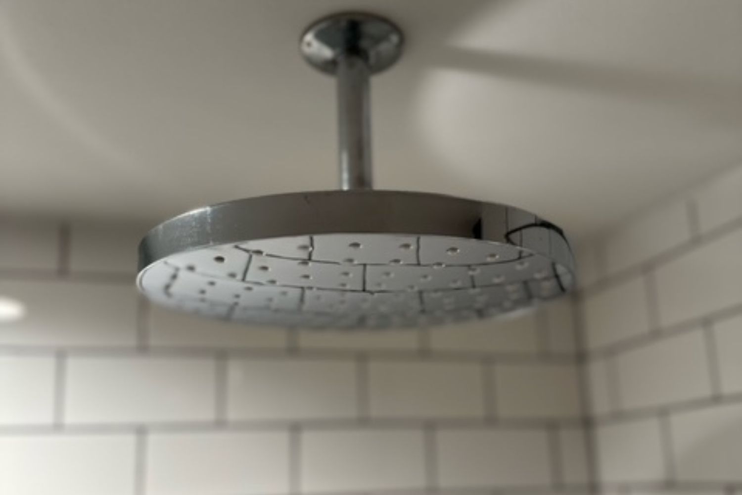 Durable rain shower head, tested and proven to withstand daily use