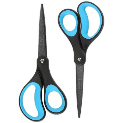 Best Scissors Options: LIVINGO 2 Pack 8 Titanium Non-Stick Scissors