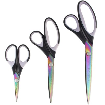 Best Scissors Options: Titanium Softgrip Scissors Set for Sewing