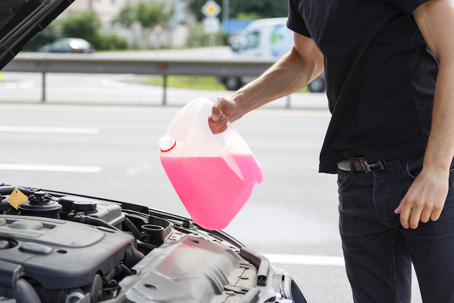 how to fill antifreeze