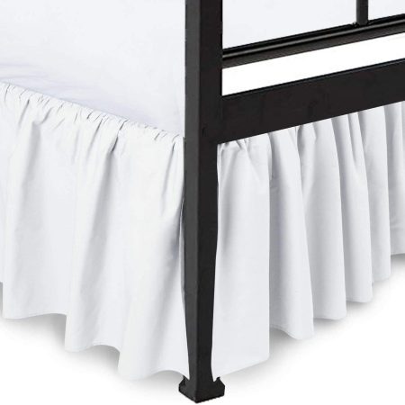 Sleepwell Ruffled Bed Skirt with Split Corner