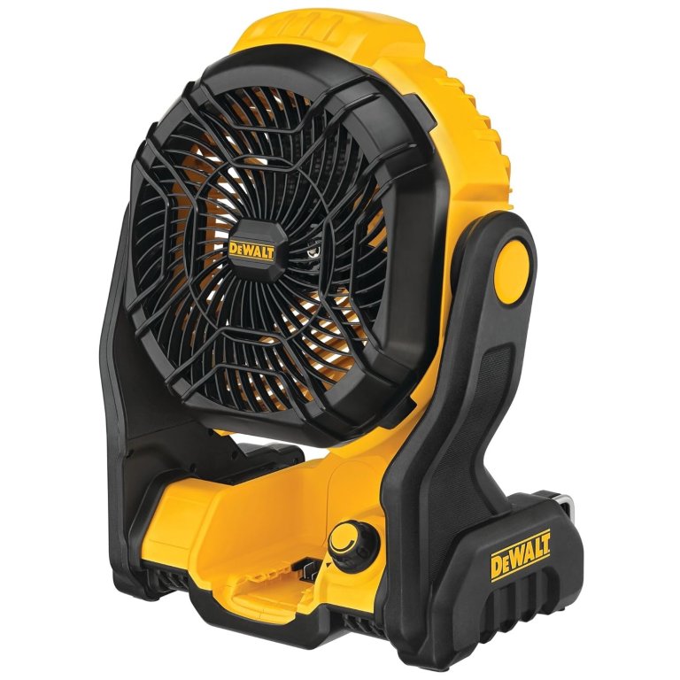  DeWalt 20V MAX Cordless Jobsite Fan on white background
