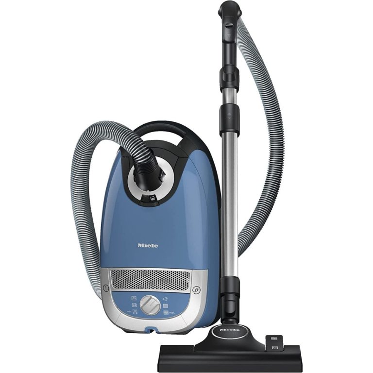  The Miele Complete C2 Hard Floor Canister Vacuum Cleaner on a white background.