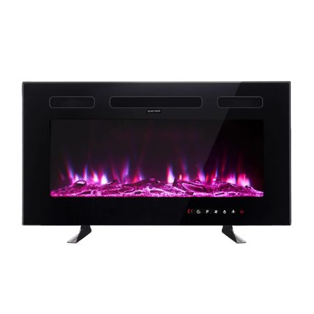 Maxhonor Electric Fireplace Heater with Remote