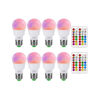 The Best Color Changing Light Bulb Option: ILC RGB LED Color Changing Light Bulb (8 Pack)
