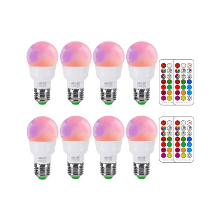 RGB LED Color Changing Light Bulb 8 Pack