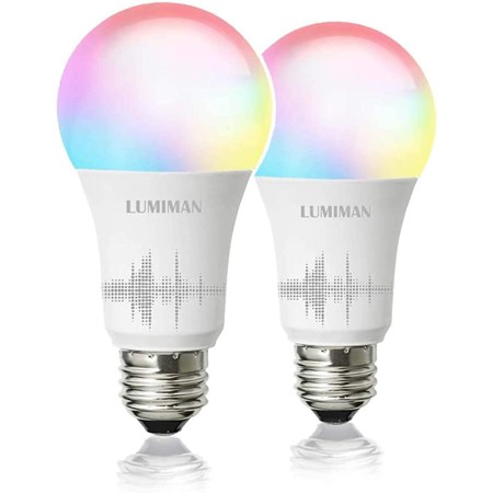 LUMIMAN Smart WiFi Light Bulb 2 Pack